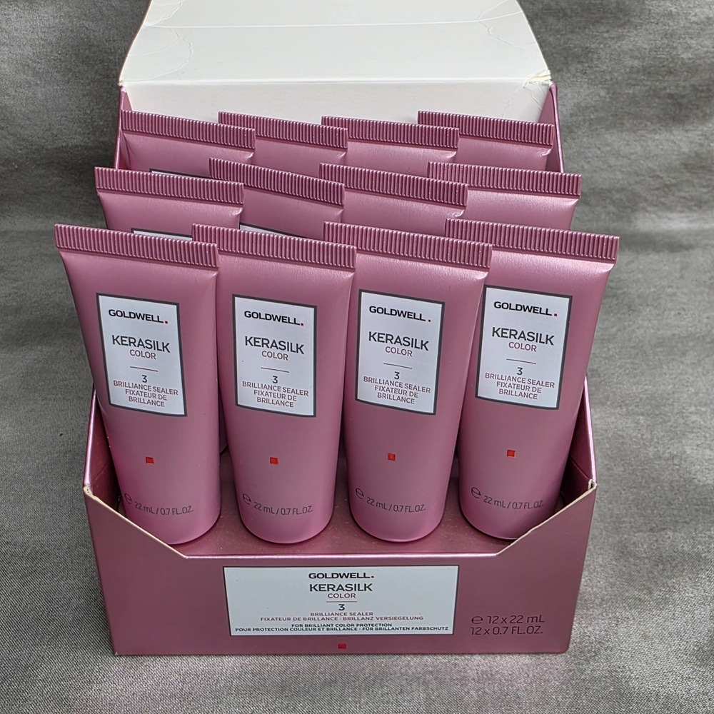Goldwell Kerasilk Color 3 Brilliance Sealer‎ 12 Tubes x .7 fl oz